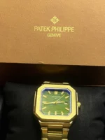 Patek Philippe Golden Octagon Green Dial Luxury Men's Watch - Image 3