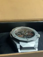 Hublot Chronograph Steel Edition – Luxury Skeleton Dial Men’s Watch - Image 4