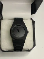 Midnight Noir – Arabic Numeral Minimal Watch - Image 4